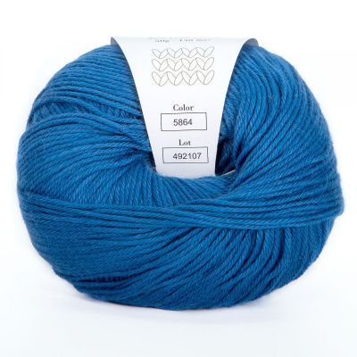 Infinity Cotton Alpaca ( 5864 GALAXY BLUE)  85% хлопок, 15 % беби альпака 50гр/150 м