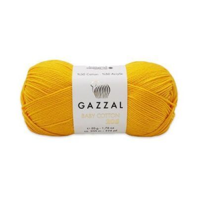 Пряжа Gazzal Baby Cotton 205 (527); Состав: 50% Хлопок, 50% Акрил; 50 гр/205 м